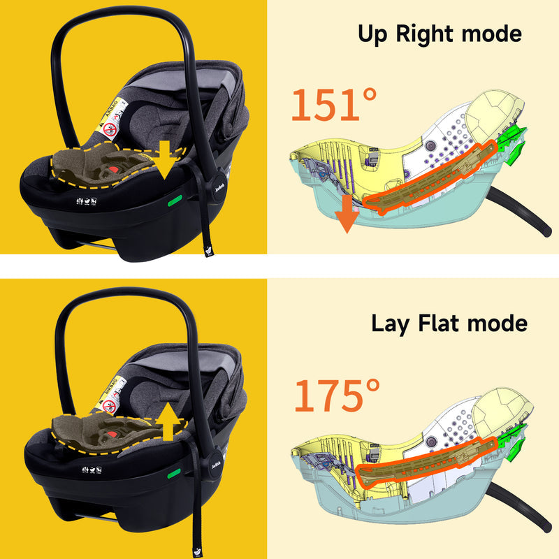 Jovikids Aria i-Size Infant Car Seat - Black
