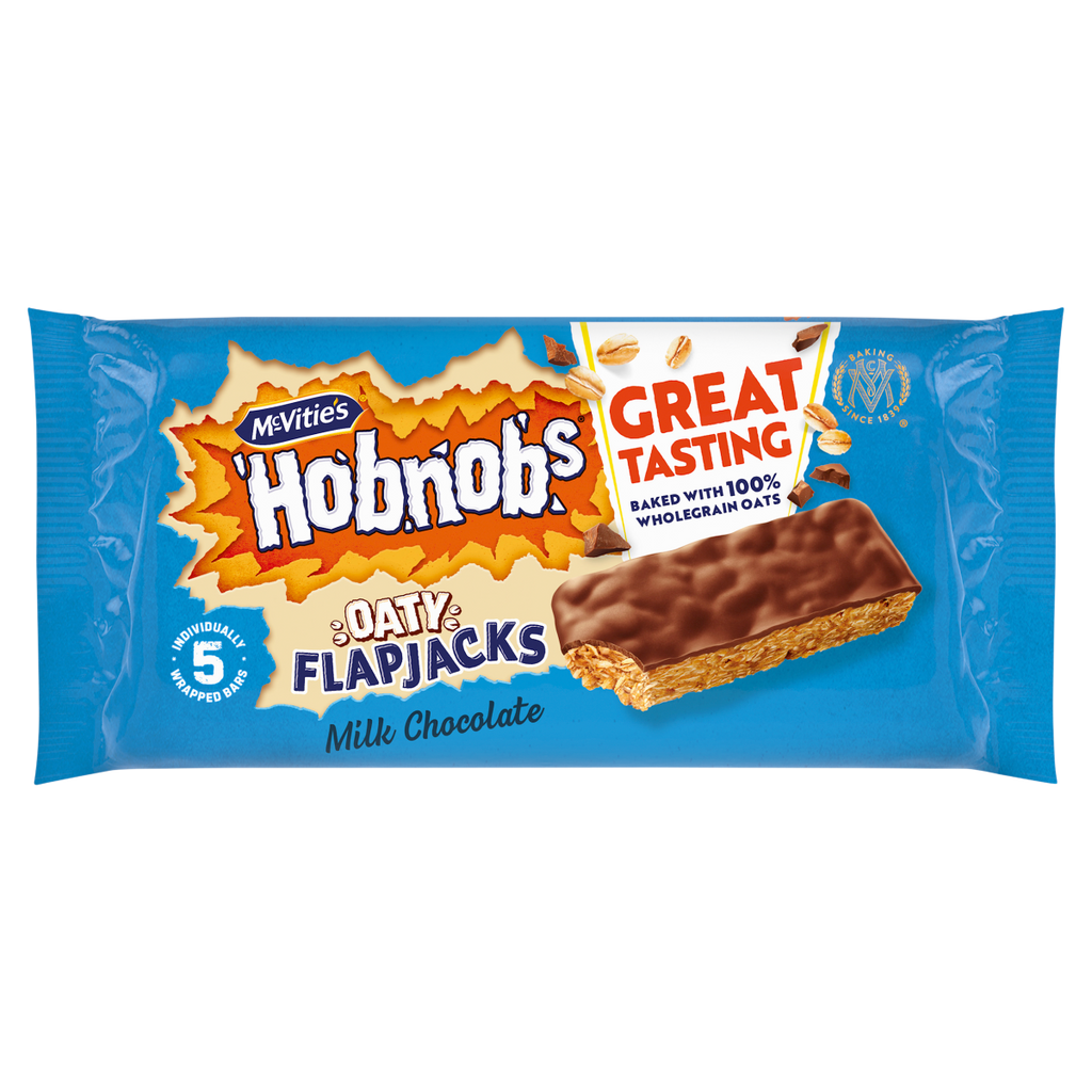 10 x Hobnobs Chocolate Flapjack Snacksize 5pk - 131.8GM