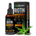 4Ever Beauty Biotin & Collagen Drops with Aloe – 60,000 mcg B7, Hair Growth, Nails, Skin – 2 fl oz