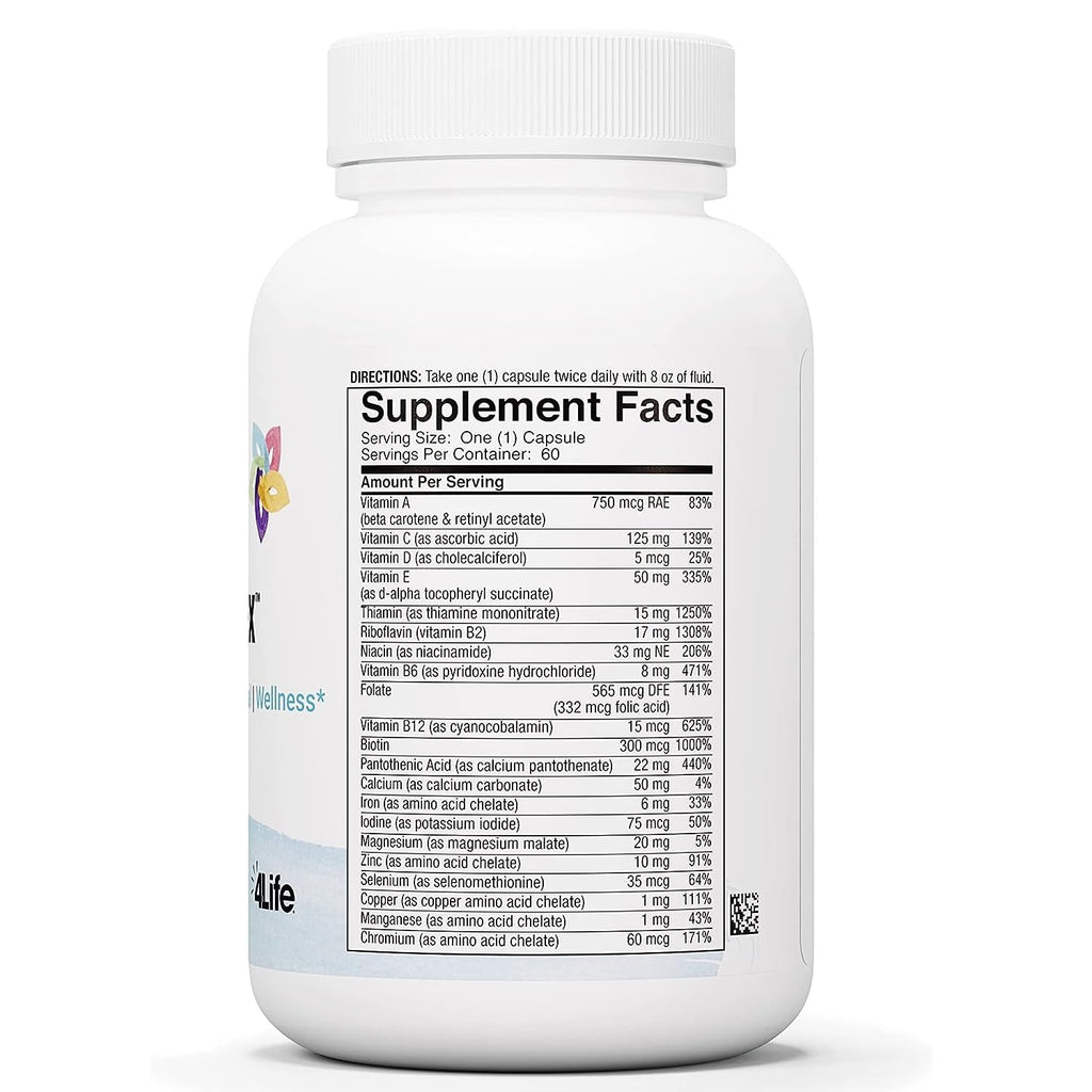 4Life Multiplex 60 Capsules - 21 Essential Vitamins & Minerals for Immune Support