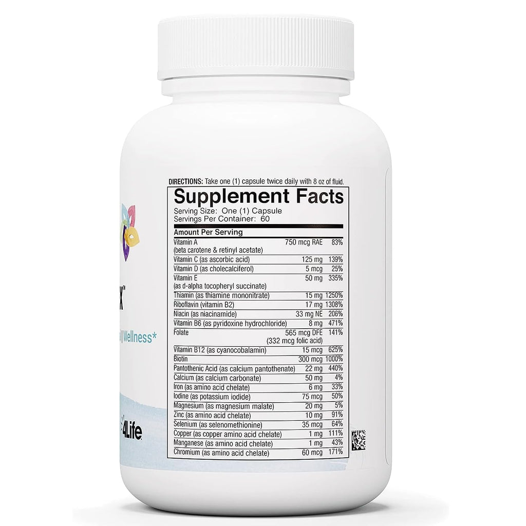 4Life Multiplex 60 Capsules - 21 Essential Vitamins & Minerals for Immune Support