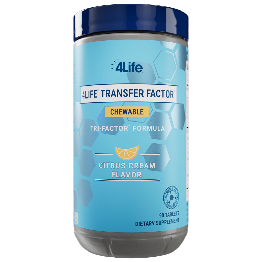 4Life Transfer Factor Chewable Tri-Factor Formula – Citrus Cream, 90 Tablets