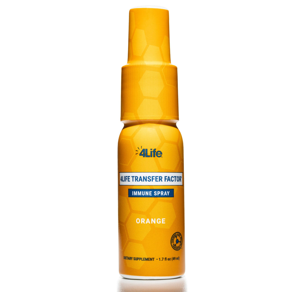 4Life Transfer Factor Immune Spray – Zinc, Marshmallow Root & Colloidal Silver – Orange 1.7 oz