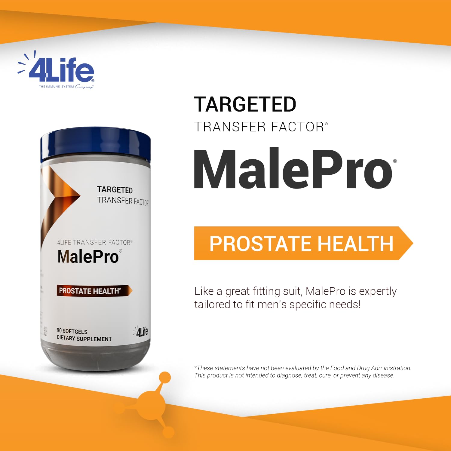 4Life Transfer Factor MalePro – Prostate & Urinary Health (90 Softgels)