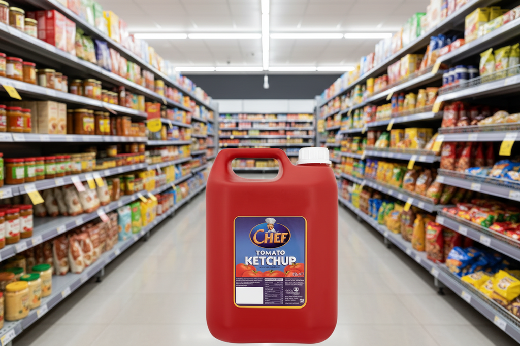 4 x Chef Tomato Ketchup 5.6Kg