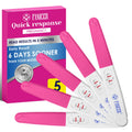 5 Count Early Detection Pregnancy Tests - Rose Red, Individually Packed, At-Home HCG Kit