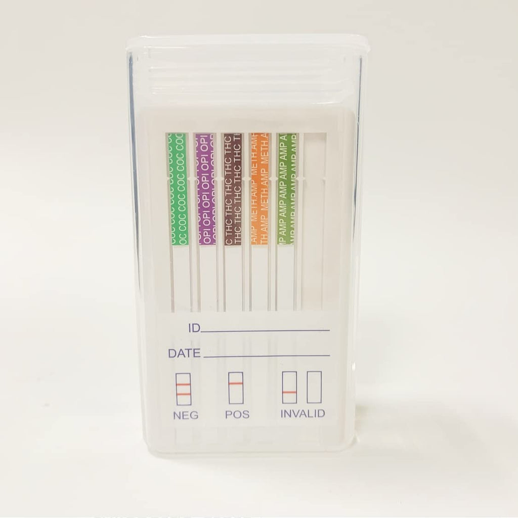 5 Panel Oral Saliva Drug Test – 25 Count – Amphetamines, Cocaine, Marijuana, Opiates, Methamphetamine – $5.68 ea