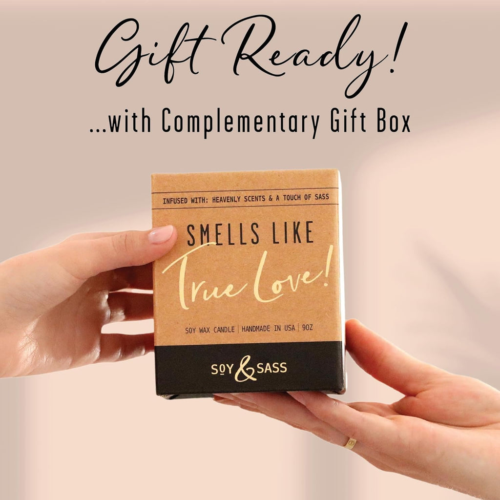 5 Year Anniversary Gift for Her — '5 Years Later' Soy Candle, Sandalwood Rose | 50Hr Burn | USA Made