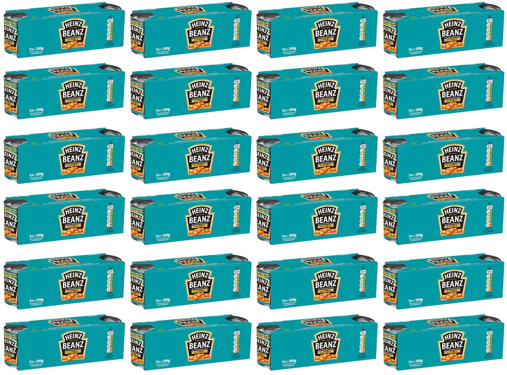 24 x Heinz Baked Beans 200G (8 x 3 Pack)