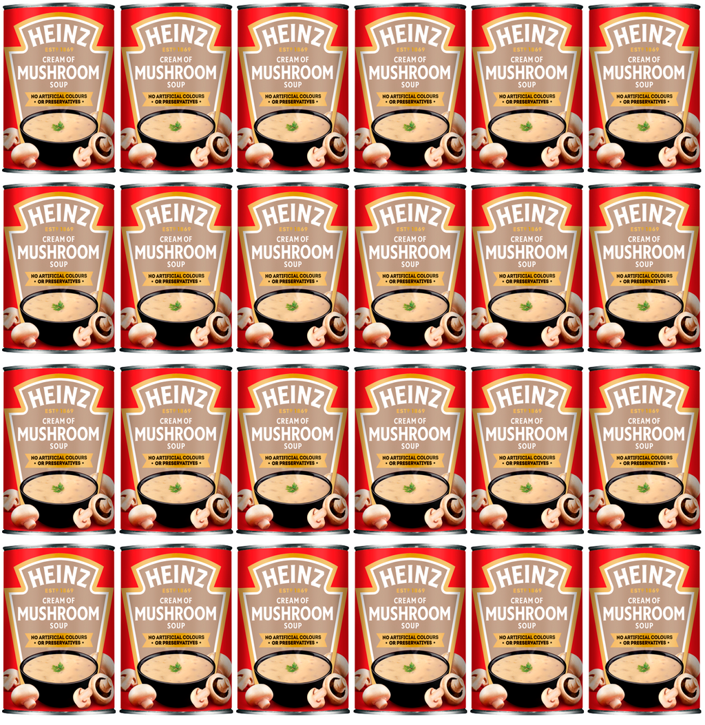 24 x Heinz Soups Mushroom 400G