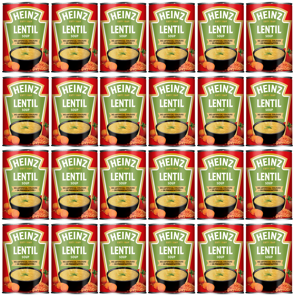24 x Heinz Soups Lentil 400G