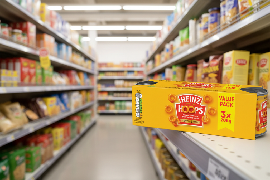 8 x Heinz Spaghetti Hoops Triple Pack 3X205Gr
