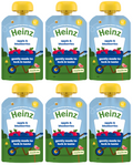 6 X Heinz Baby Apple & Blueberry Pouch 100G