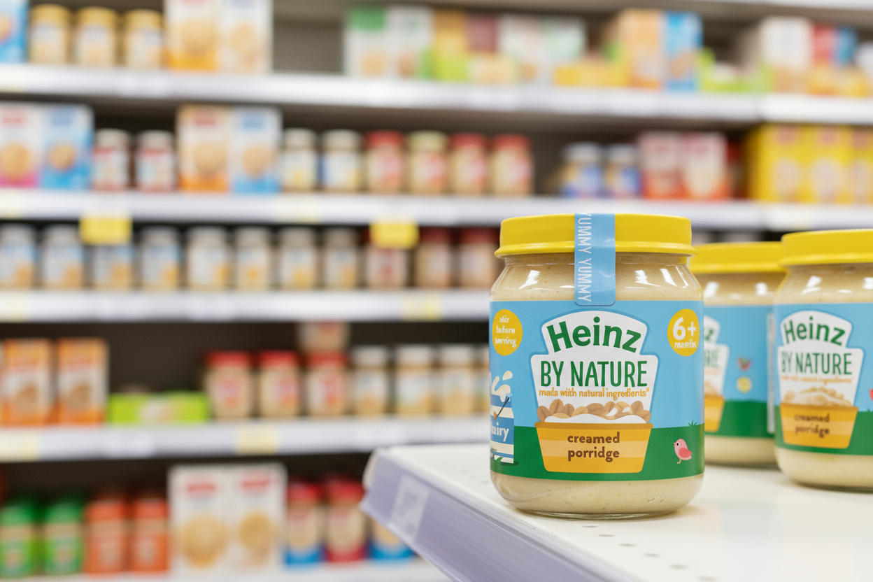 6 x Heinz Baby Creamed Porridge Jar 120Gm