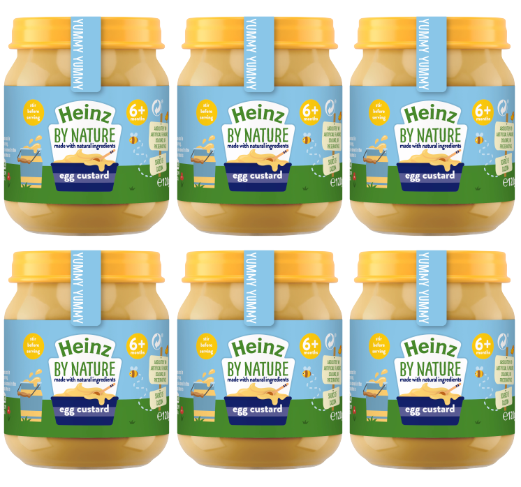 6 x Heinz Baby Egg Custard 120G
