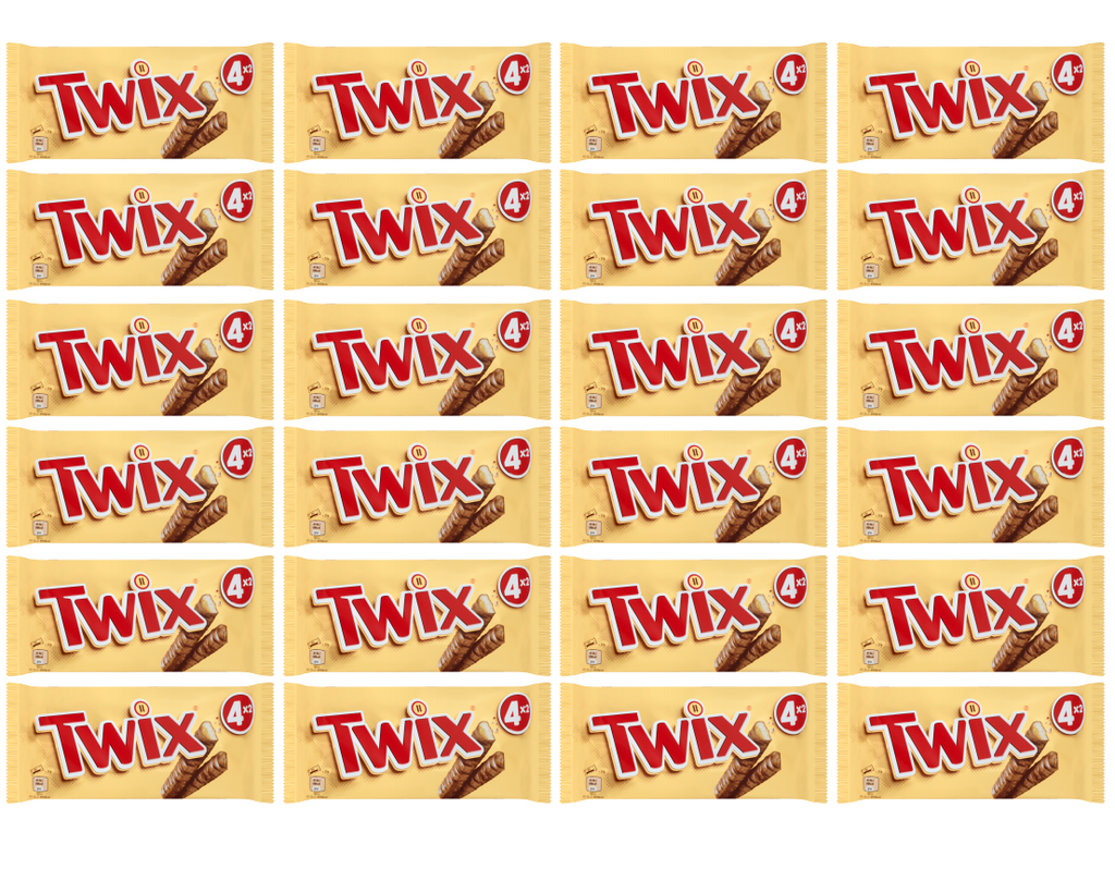 24 x Twix Snacksize 4Pk 160Gm