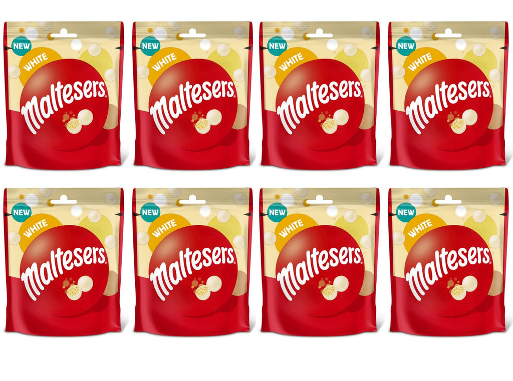8 x Maltesers White Chocolate Pouch Bag - 74GM