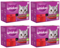 4 x Whiskas Cat 1+ Pouch Gravy Meaty Meals 12 Pack - 12X85Gm
