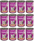 12 x Whiskas Cat Salmon & Jelly  - 400Gm
