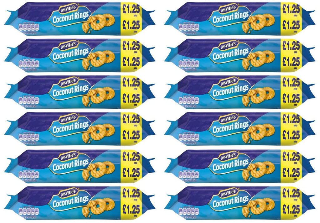 12 x Mcvities Coconut Rings - 300GM