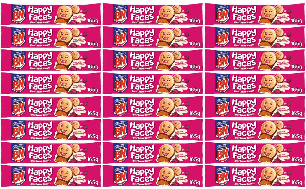 24 x Mcvities Happy Faces Jam & Cream - 165GM
