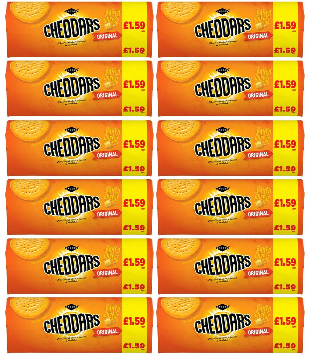 12 x Jacobs Cheddars - 150GM