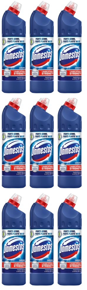9 x Domestos Blue 750Ml