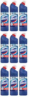9 x Domestos Blue 750Ml