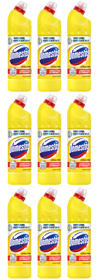 9 x Domestos Citrus 750Ml