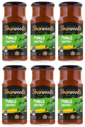 6 x Sharwoods Green Mango Chutney 360G
