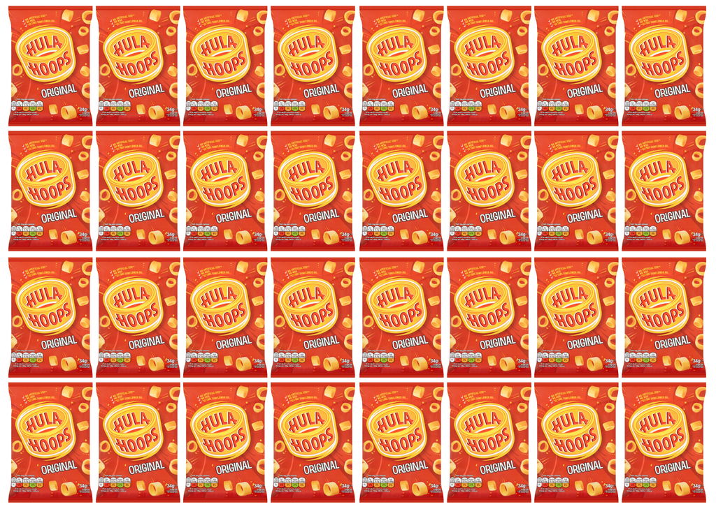 32 x Hula Hoops Original 34Gm