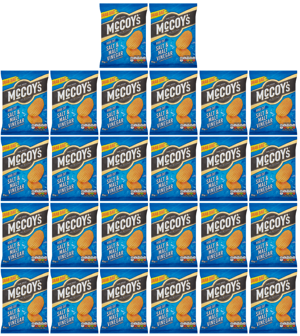 26 x Mccoys Salt & Vinegar 47.5Gm