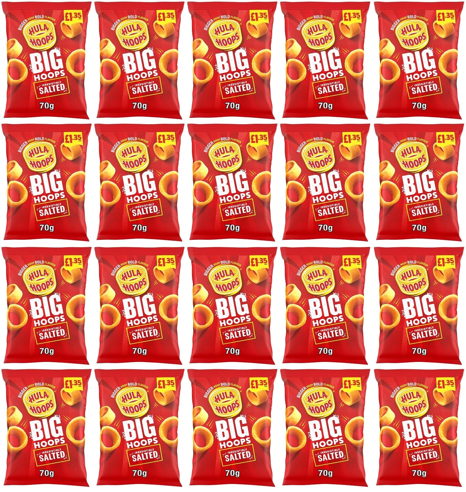 20 x Kp Big Hoops Salted - 70GM
