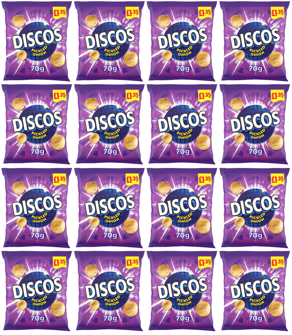 16 x Kp Discos Pickled Onion - 70GM