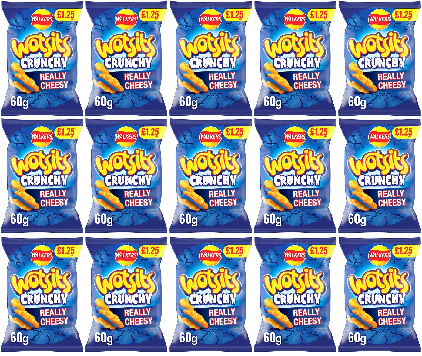 15 x Wotsits Crunchy Cheese - 60GM