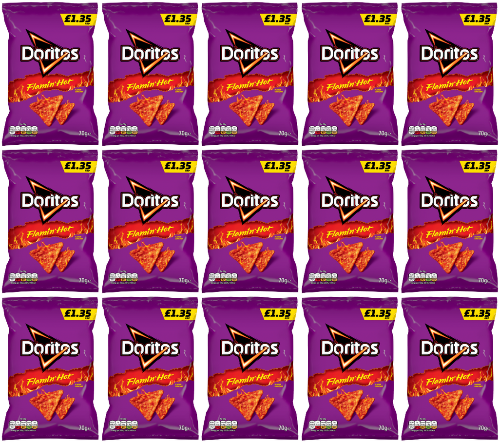 15 x Doritos Extra Flamin Hot - 70GM