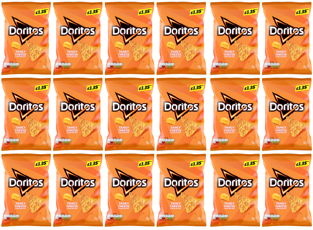 18 x Doritos Tangy Cheese - 70GM