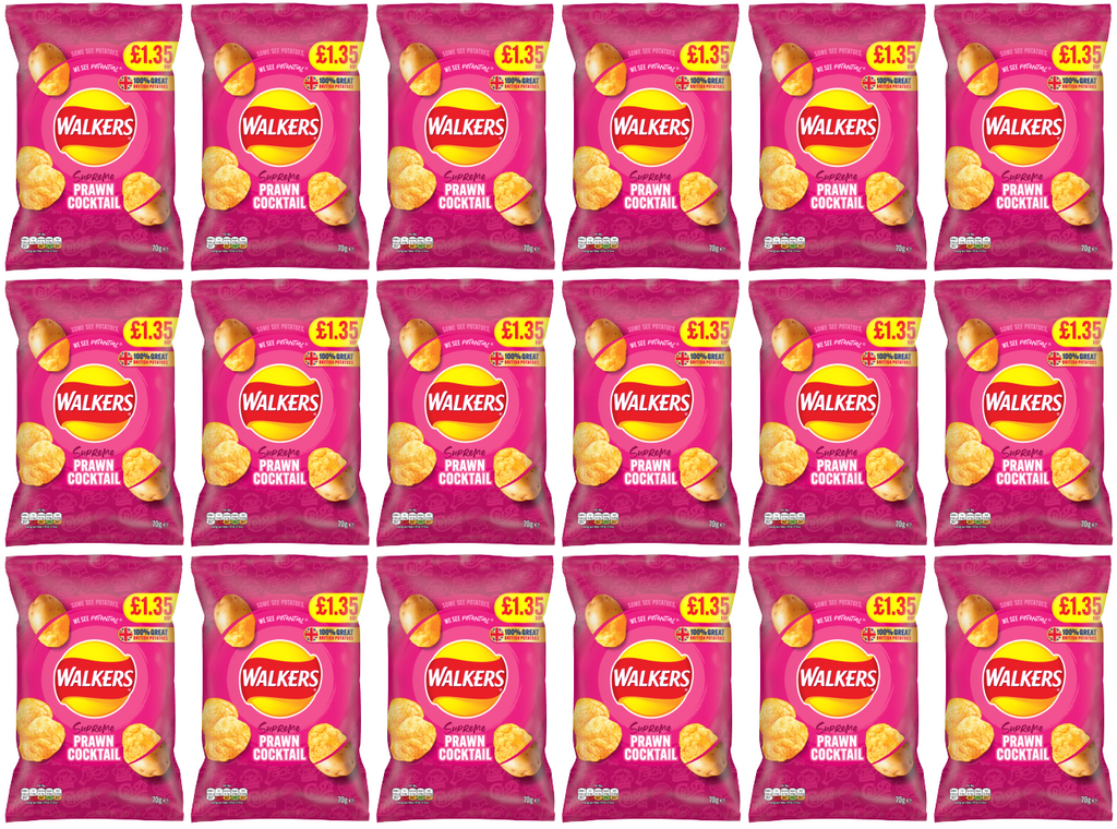 18 x Walkers Prawn Cocktail - 70GM