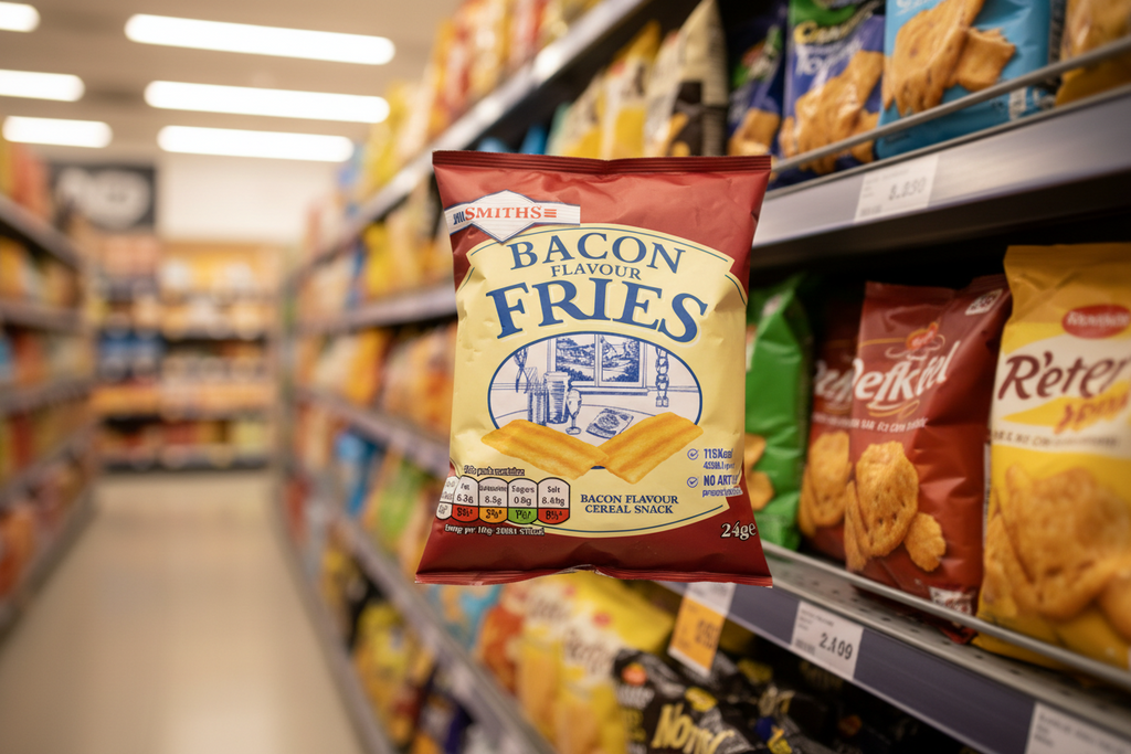 96 x Smiths Fries Bacon  Snacks Crisps 24G