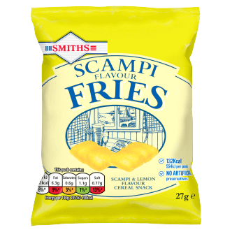 24 x Smiths Fries Scampi & Lemon 27G