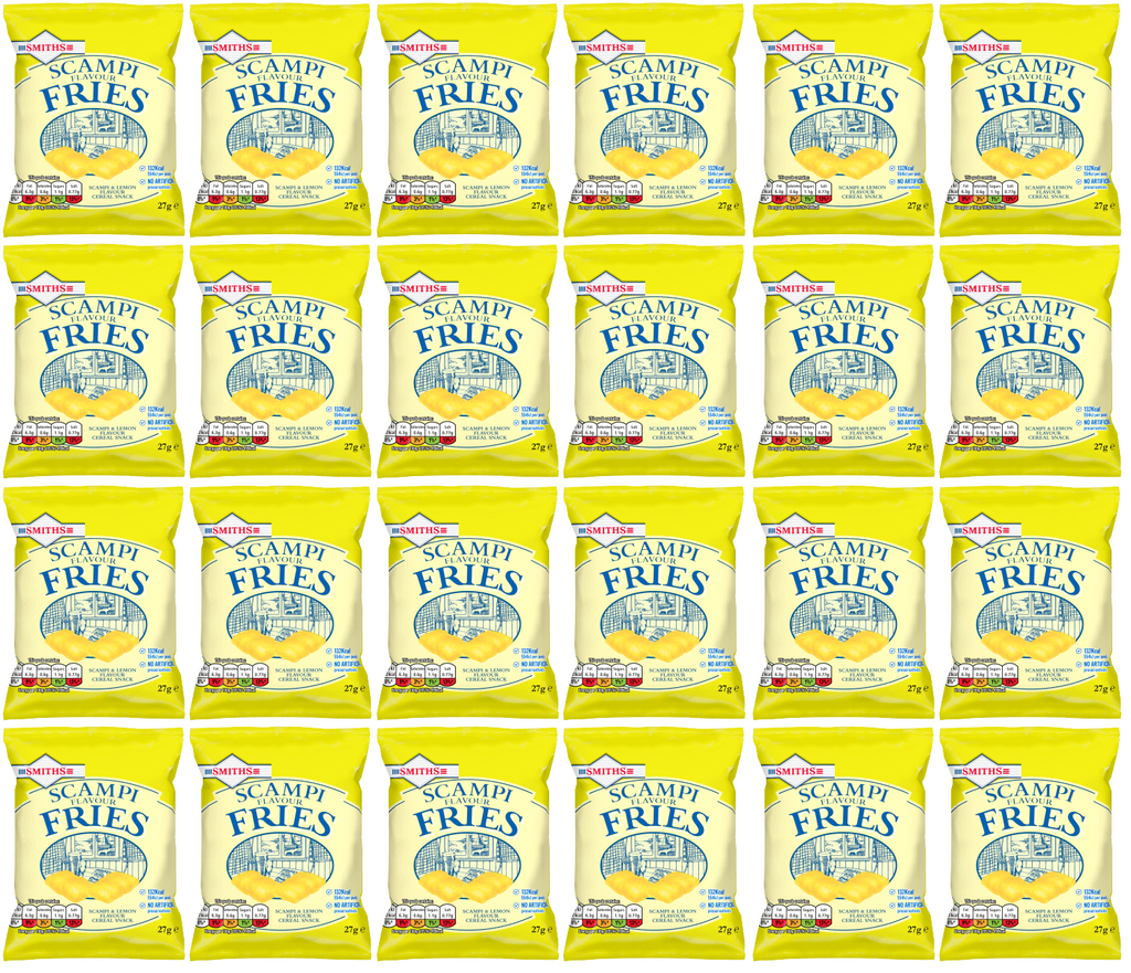24 x Smiths Fries Scampi & Lemon 27G