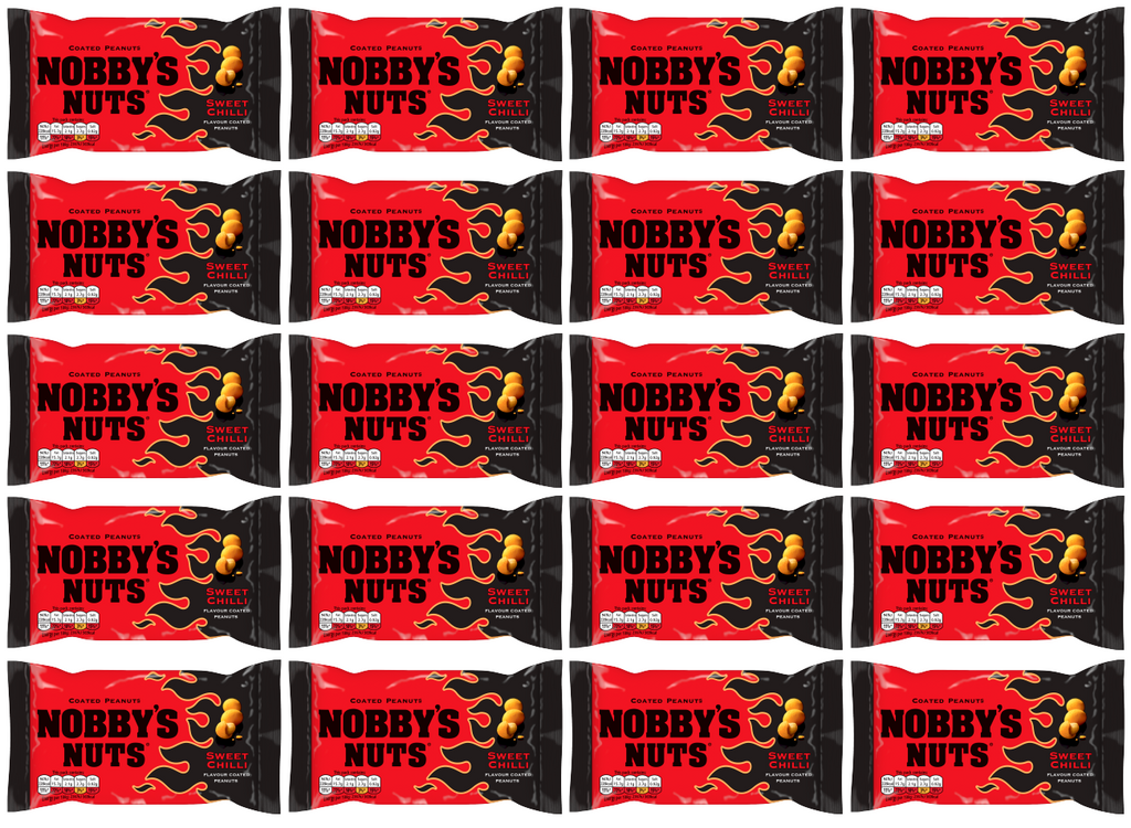 20 x Nobbys Nuts Sweet Chilli 40Gm