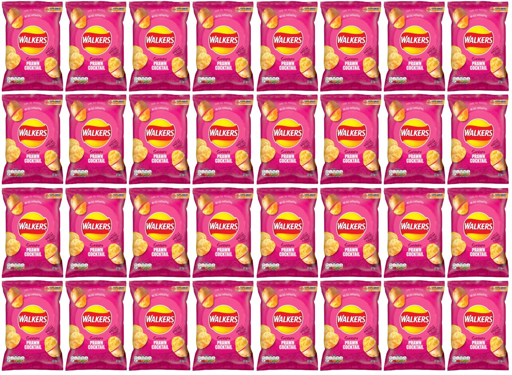 32 x Walkers Prawn Cocktail 32.5Gm