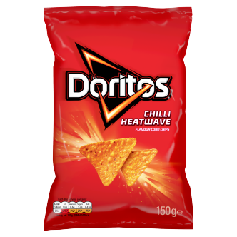 12 x Doritos Chilli Heatwave Large Bag 140Gm