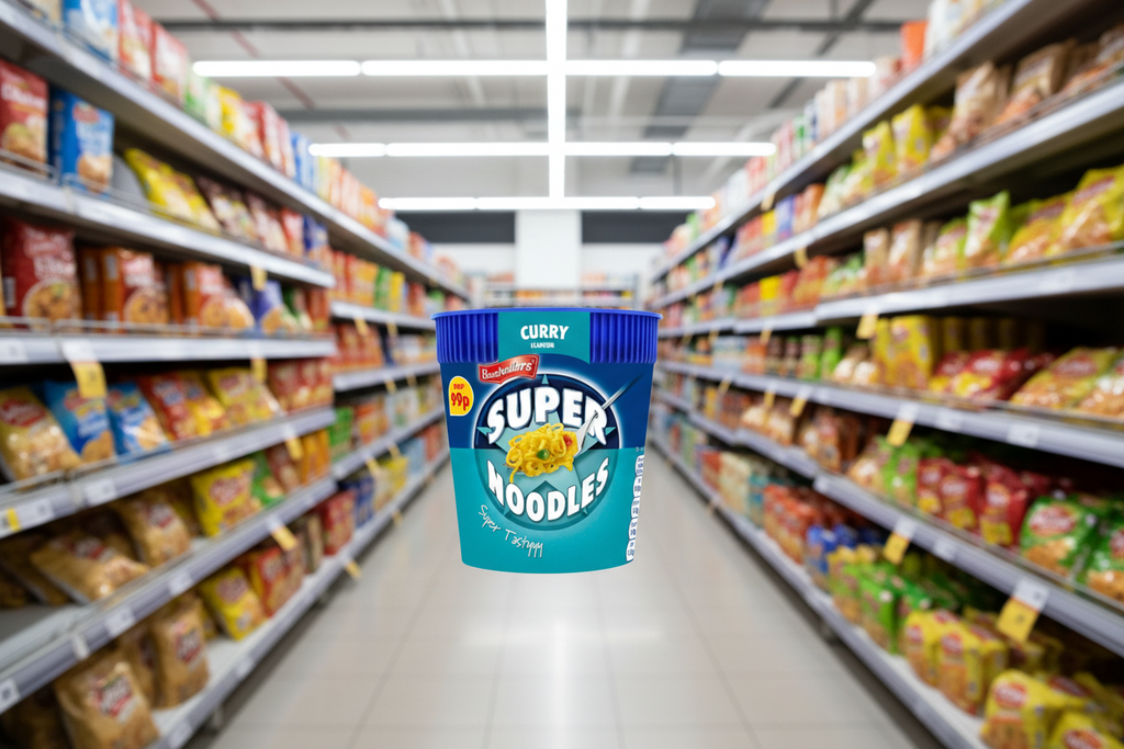 8 x Batchelors Super Noodle Pot Curry - 75Gm
