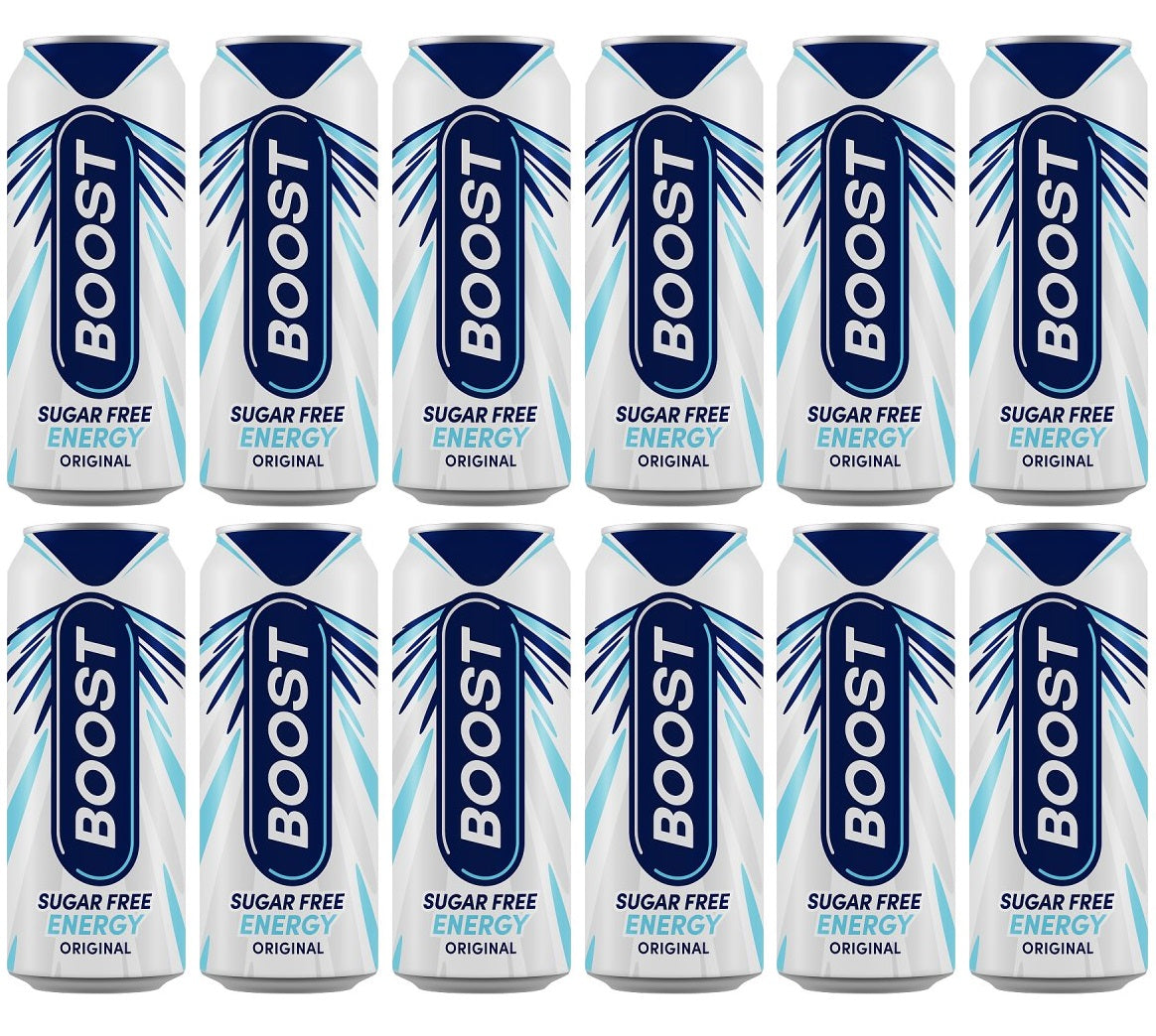 12 x Boost Energy Sugar Free Can - 500ML