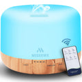 500ml Diffuser with Remote — Waterless Auto Shut Off, Timing Modes, 7-Color Lights