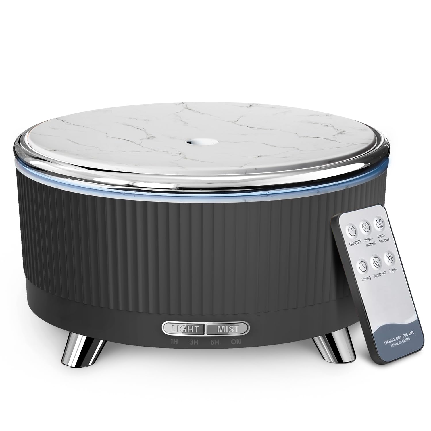 500ML Ultrasonic Essential Oil Diffuser with Remote – 7-Color Night Lights