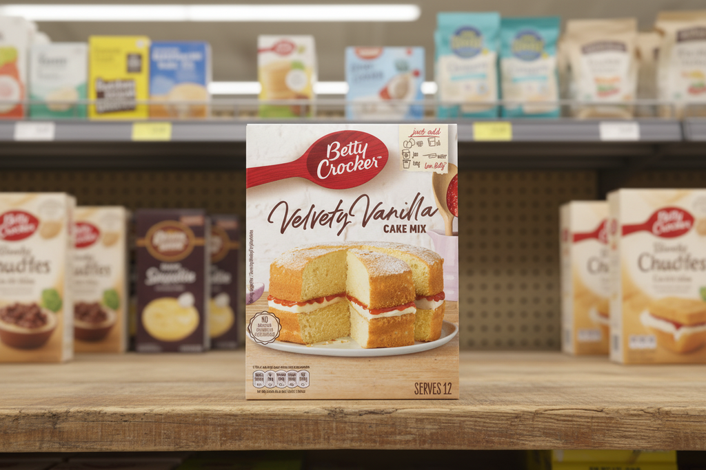 6 x Betty Crocker Velvety Vanilla Cake Mix 425G
