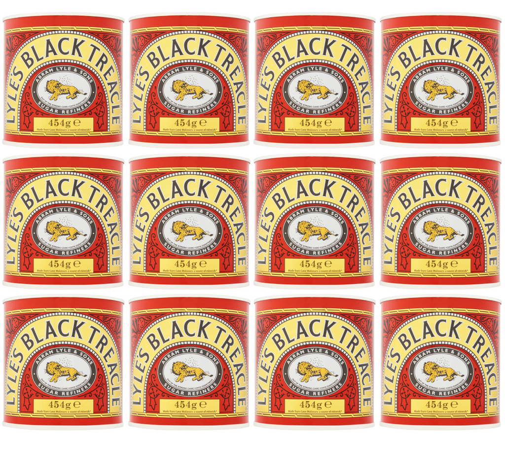 12 x Lyles Black Treacle 454Gm
